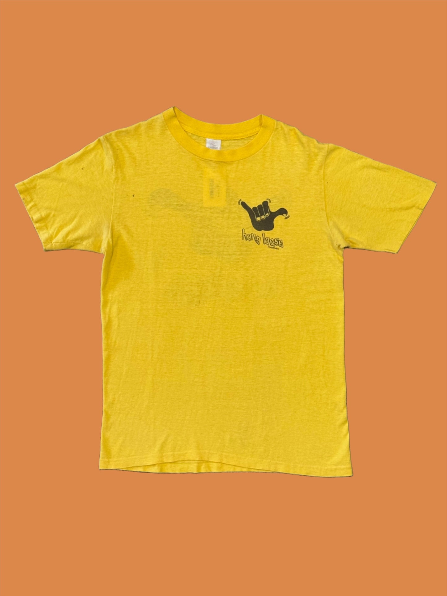 1990s Yellow Hang Loose Hawaii Tee