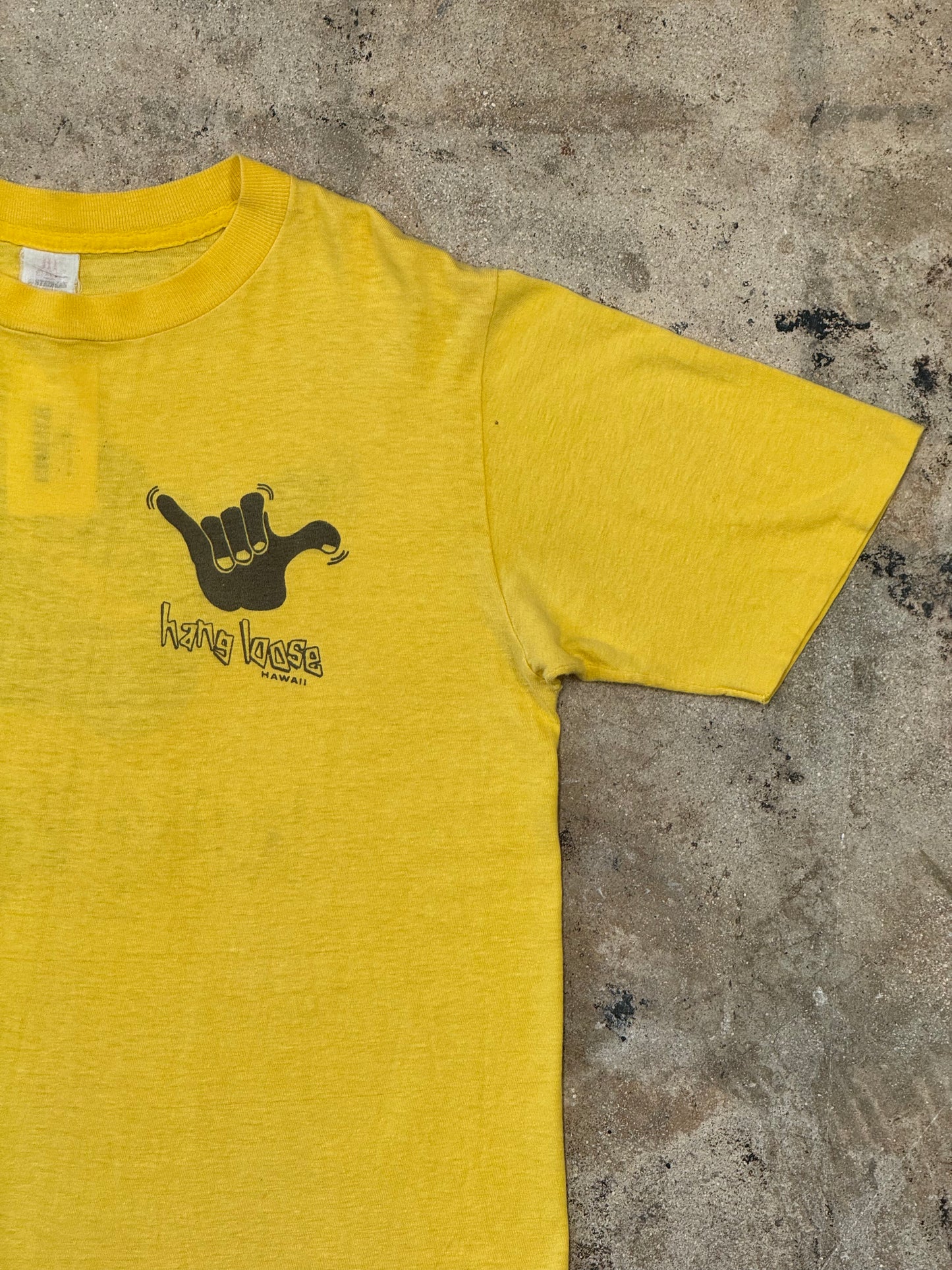 1990s Yellow Hang Loose Hawaii Tee