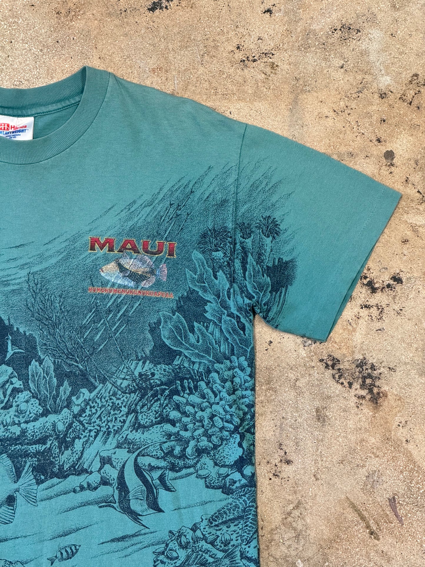 1980s Teal Maui Trigger Fish Tee