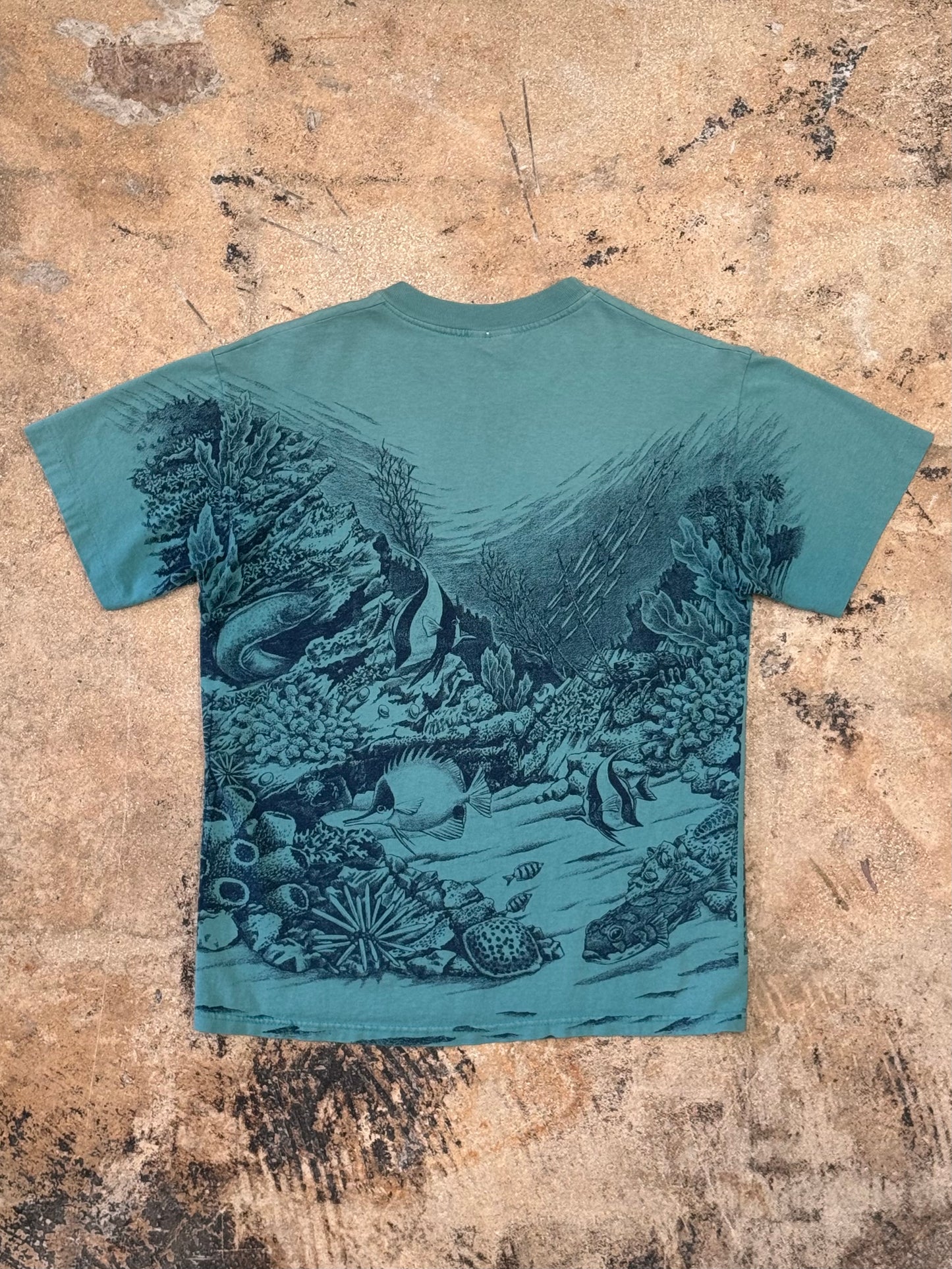 1980s Teal Maui Trigger Fish Tee