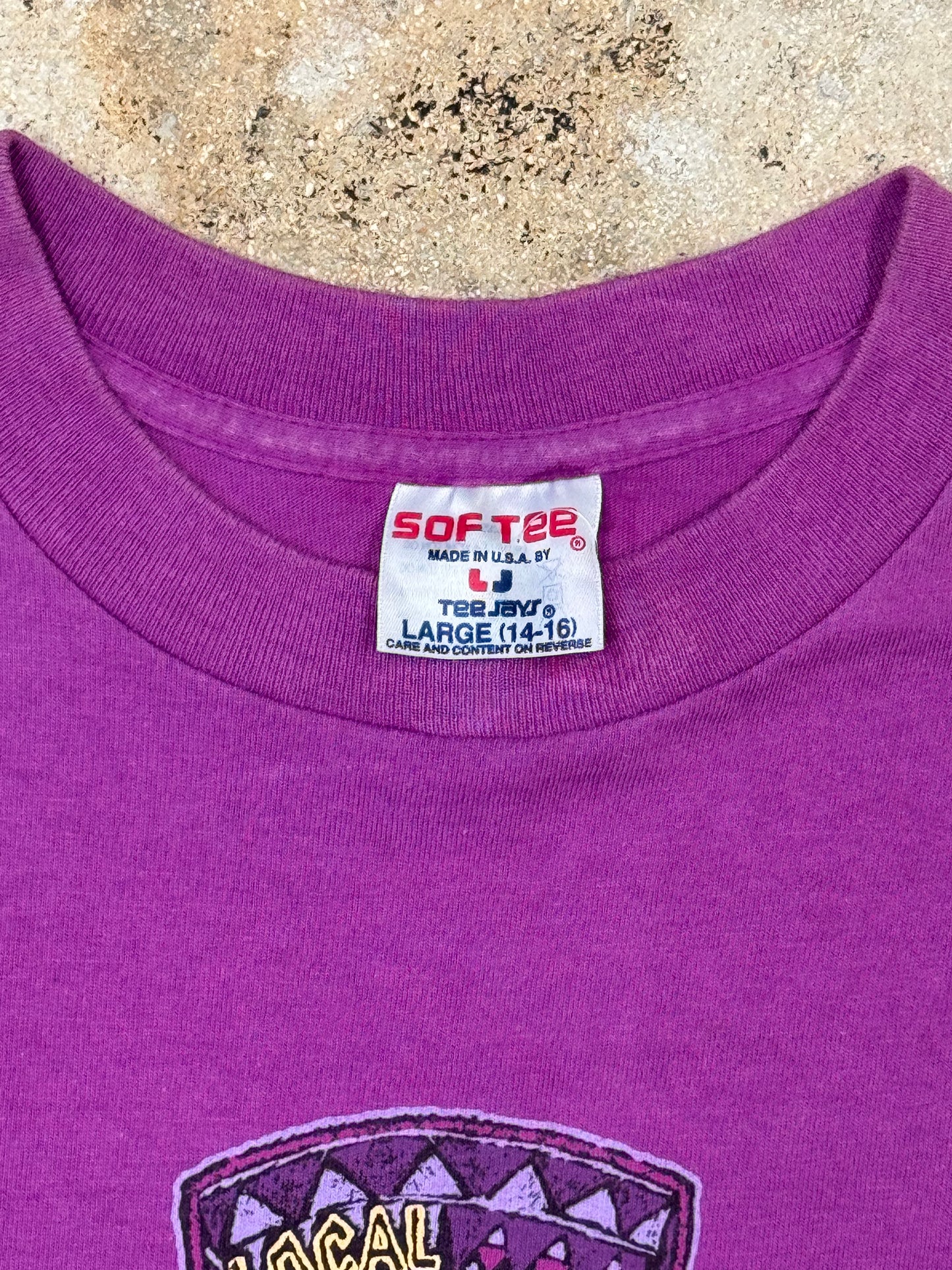 1980s Local Motion Purple Tee