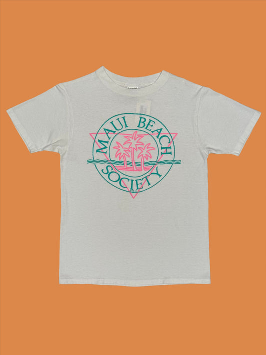 1988 Maui Beach Society White Tee