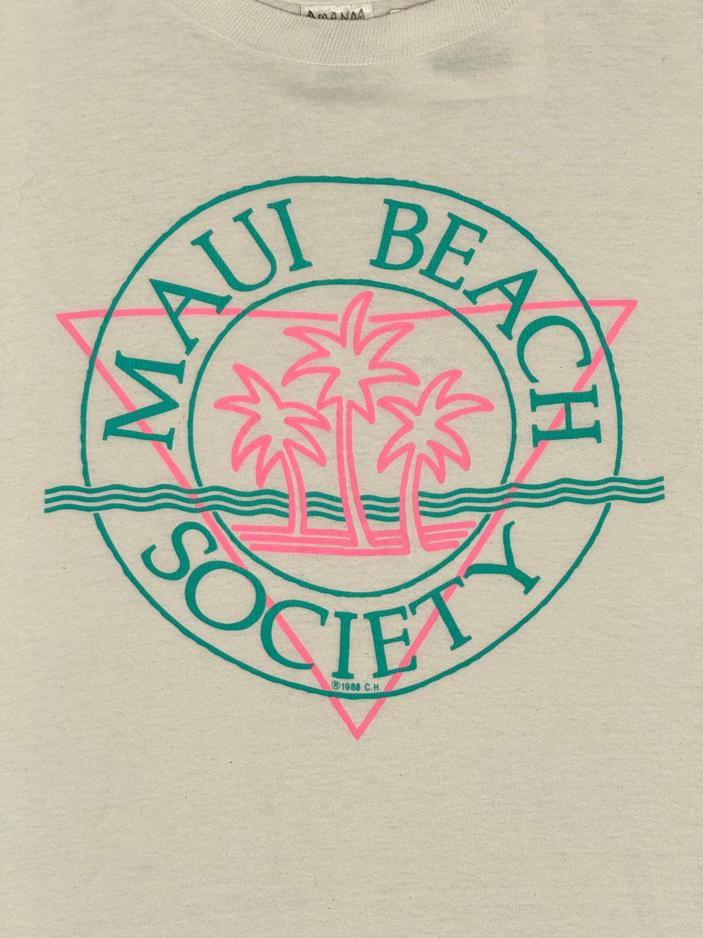 1988 Maui Beach Society White Tee