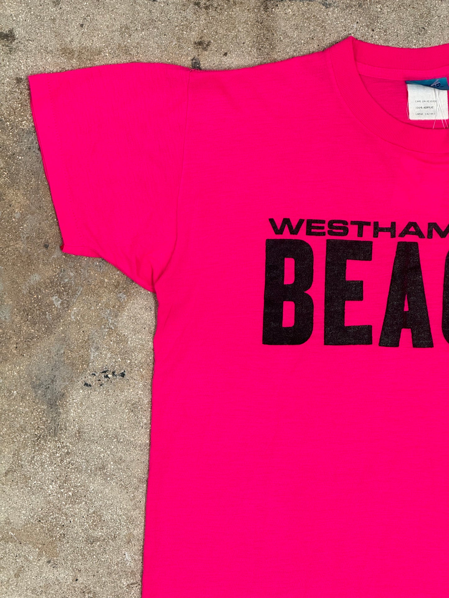 1990s West Hampton Beach Pink Tee