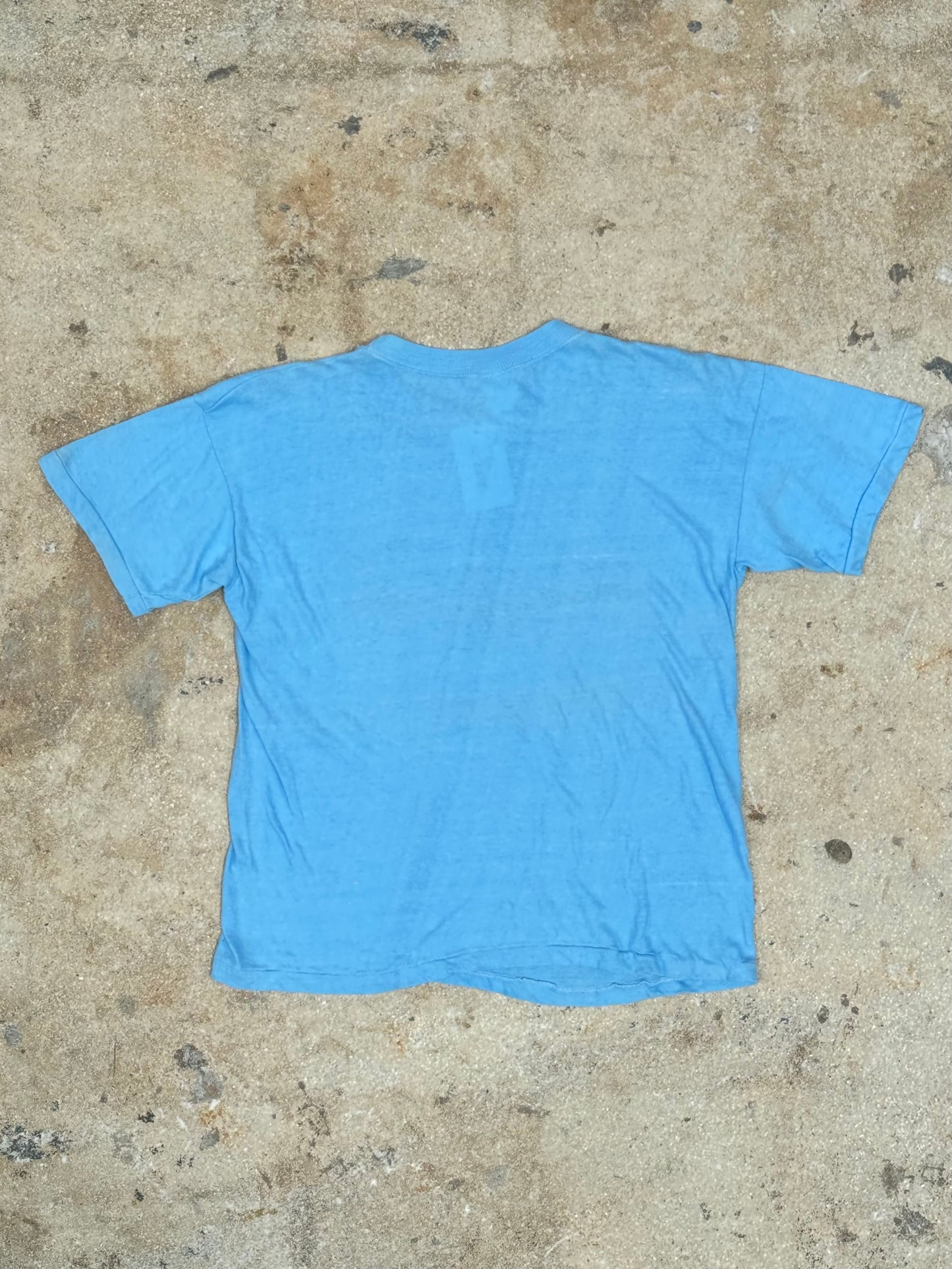 1970s Beach Bum Hawaii Blue Tee