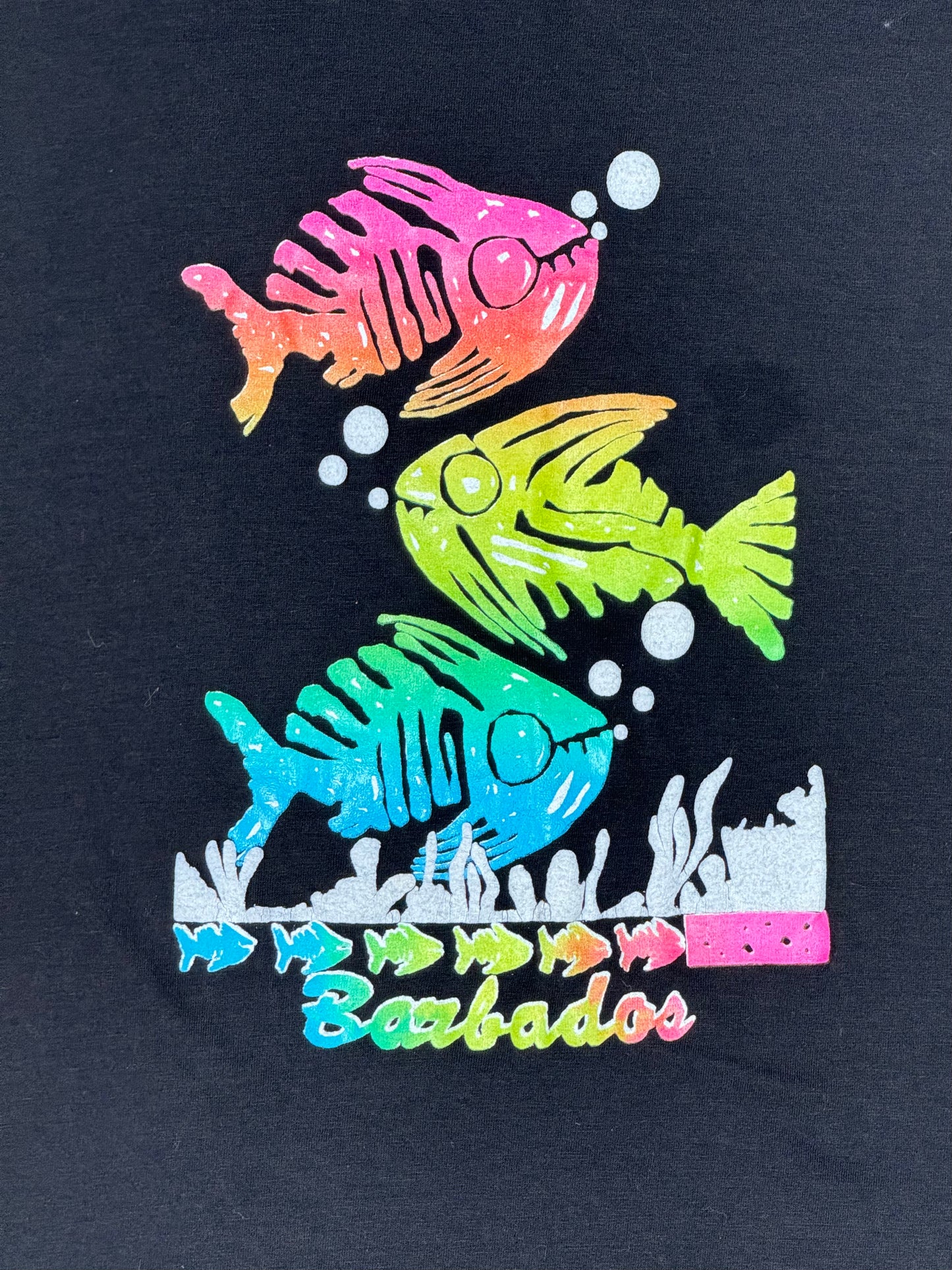 1990s Barbados Colorful Fish Tee