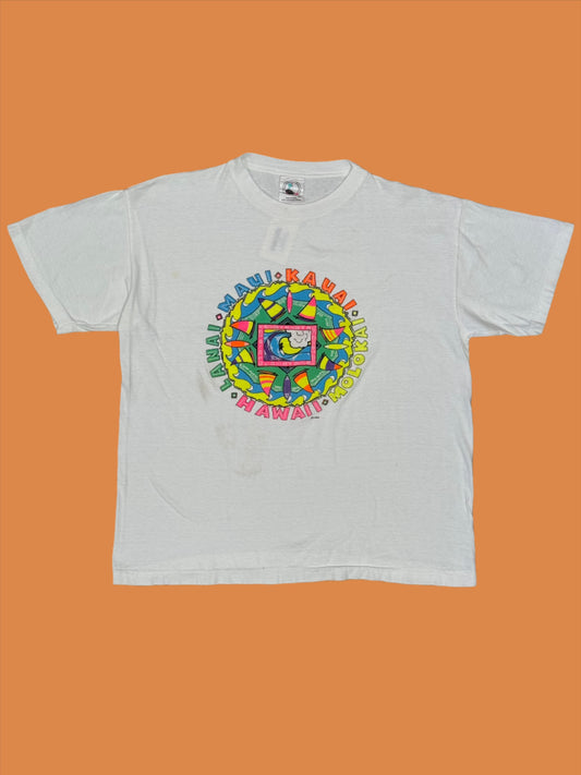 1980s Hawaiian Islands Rainbow Tee