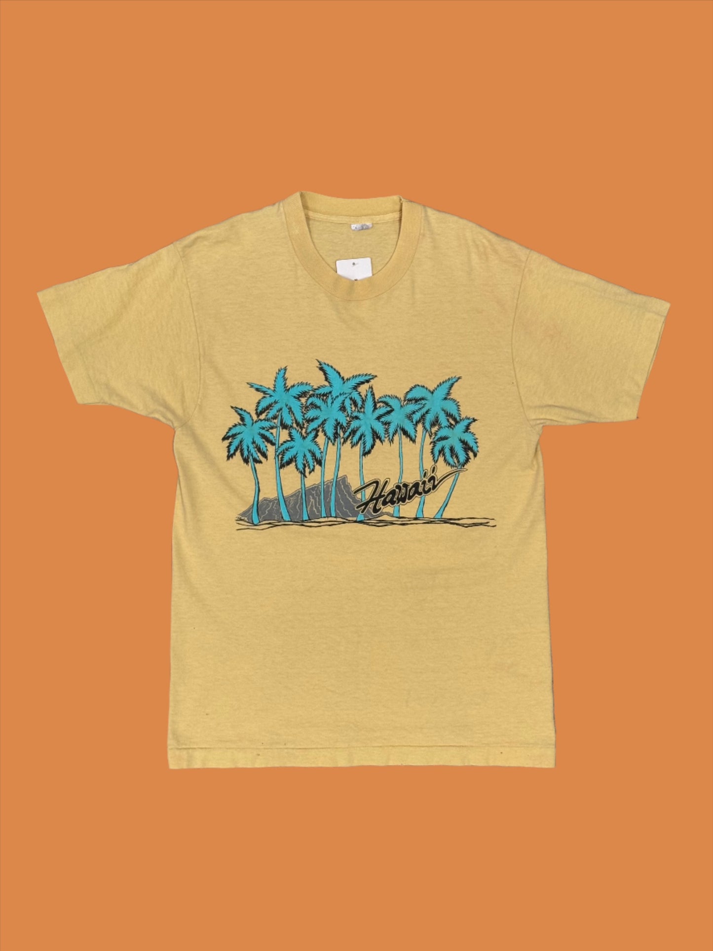 1980s Hawaii Palms Yellow Tee