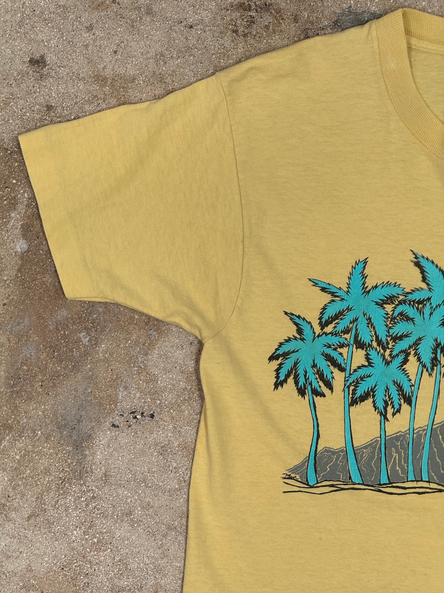 1980s Hawaii Palms Yellow Tee