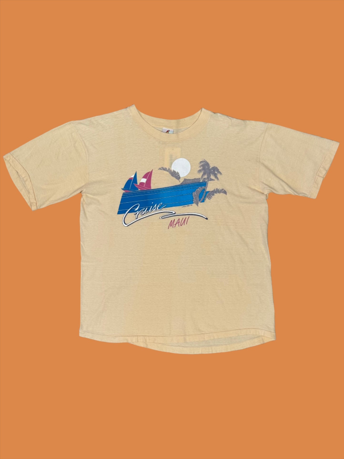 1983 Cruise Hawaii Yellow Tee