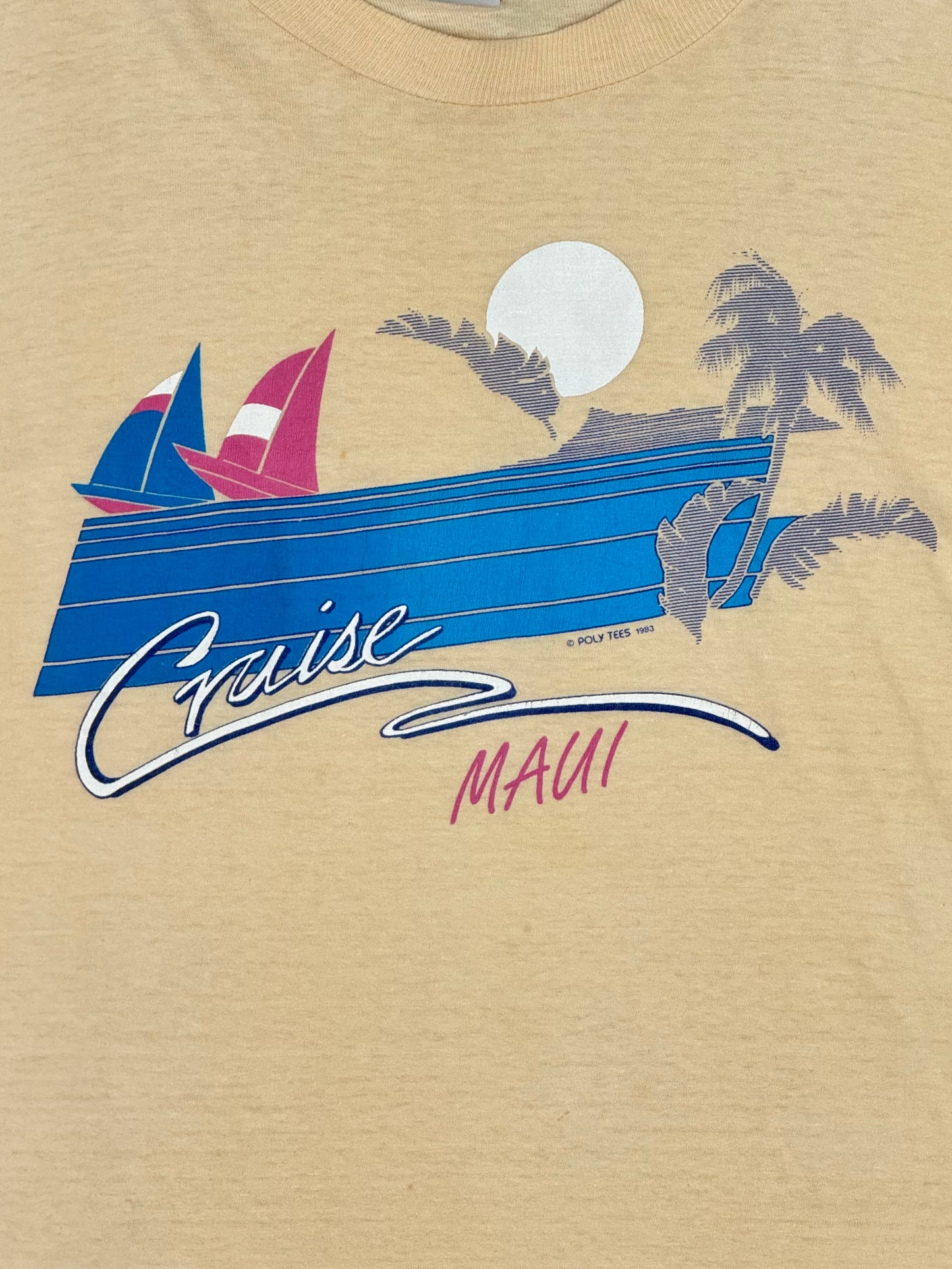 1983 Cruise Hawaii Yellow Tee