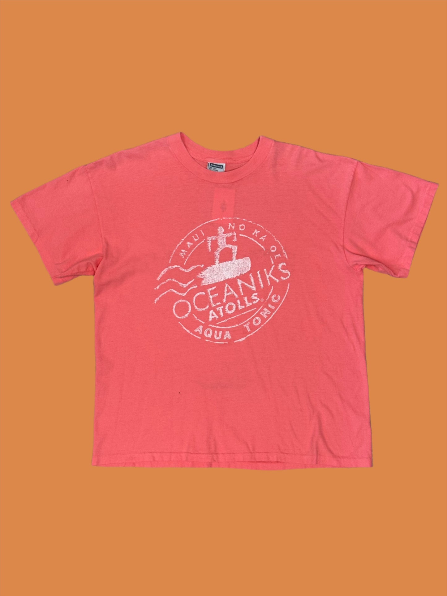 1980s Oceanick Atolis Aqua Tonic Pink Tee